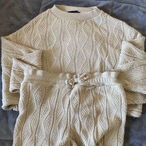 Knit loungewear set